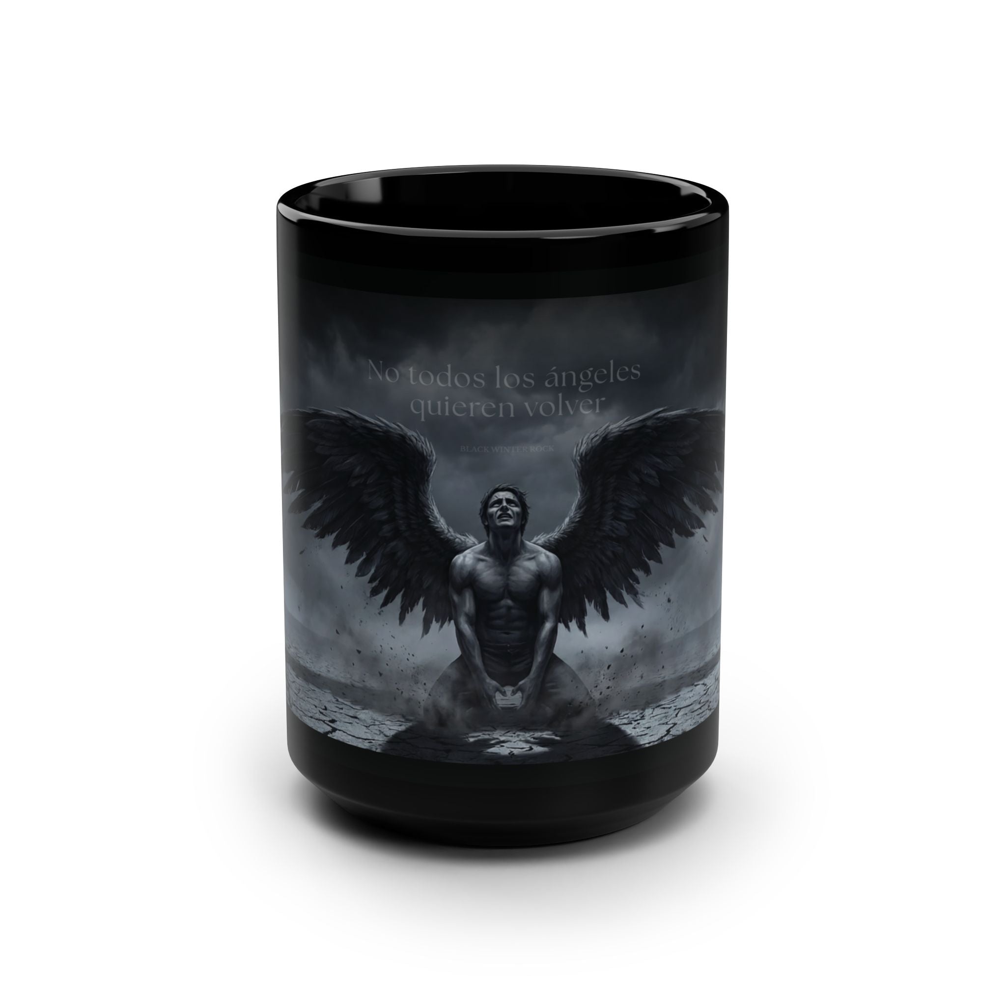 Taza Black Winter – No todos los ángeles quieren volver - Colección Personajes – Ángeles-