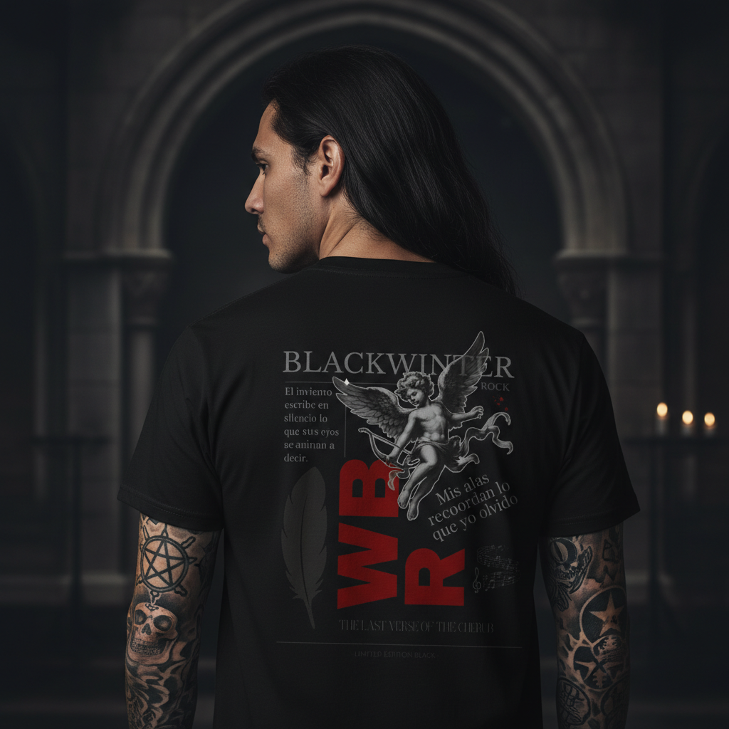 El Último Verso del Querubín · Camiseta Black Winter Rock