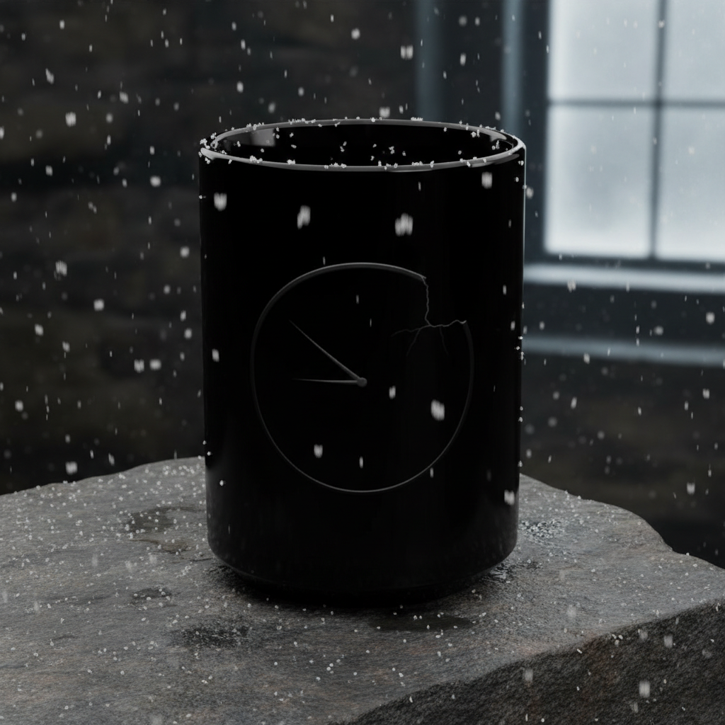 Only Silence Remains – Black Winter Mug (15 oz)