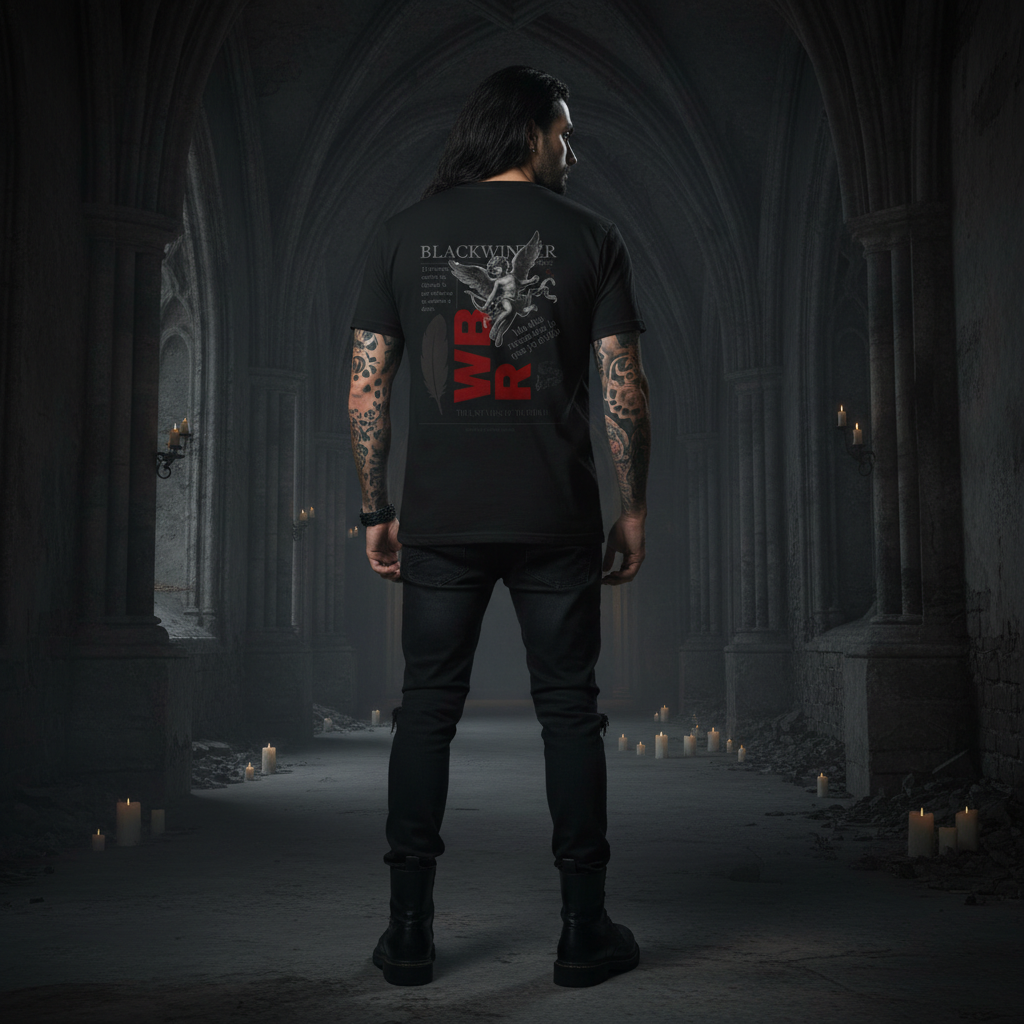 El Último Verso del Querubín · Camiseta Black Winter Rock
