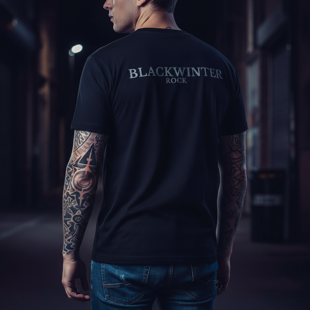 Camiseta con logo de Black Winter Rock