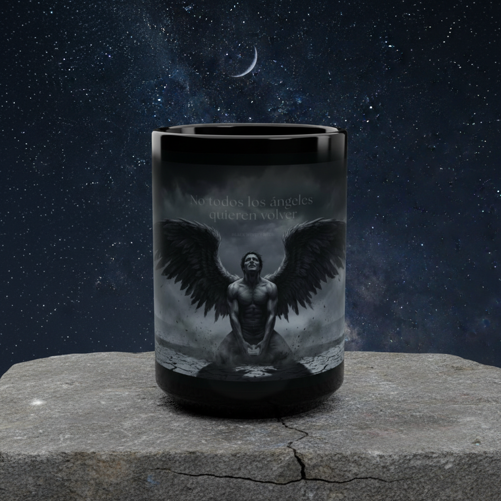 Taza Black Winter – No todos los ángeles quieren volver - Colección Personajes – Ángeles-