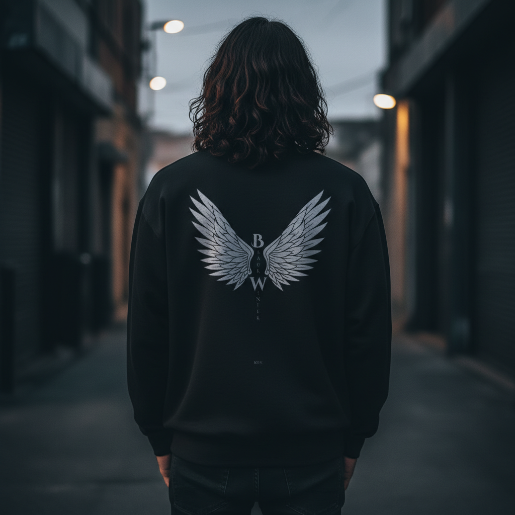 Winged Emblem Crewneck Sweatshirt