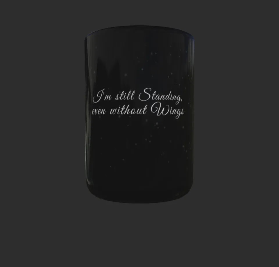 I'm Still Standing – Black Winter - 15oz Black Inspirational Mug